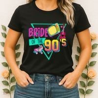 Bride Of The 90s Retro 90s Bride Bachelorette Party Women's T-Shirt thumb 2