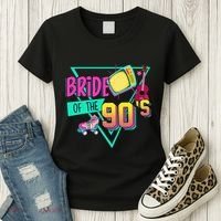 Bride Of The 90s Retro 90s Bride Bachelorette Party Women's T-Shirt thumb 3