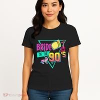 Bride Of The 90s Retro 90s Bride Bachelorette Party Women's T-Shirt thumb 4