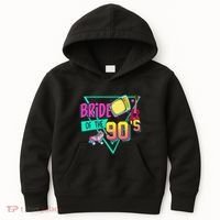 Bride Of The 90s Retro 90s Bride Bachelorette Party Kids Hoodie thumb 0