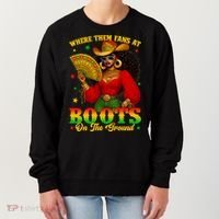 Boots On The Ground Juneteenth Cowgirl Where Them Fans At   Women's Sweatshirt thumb 0