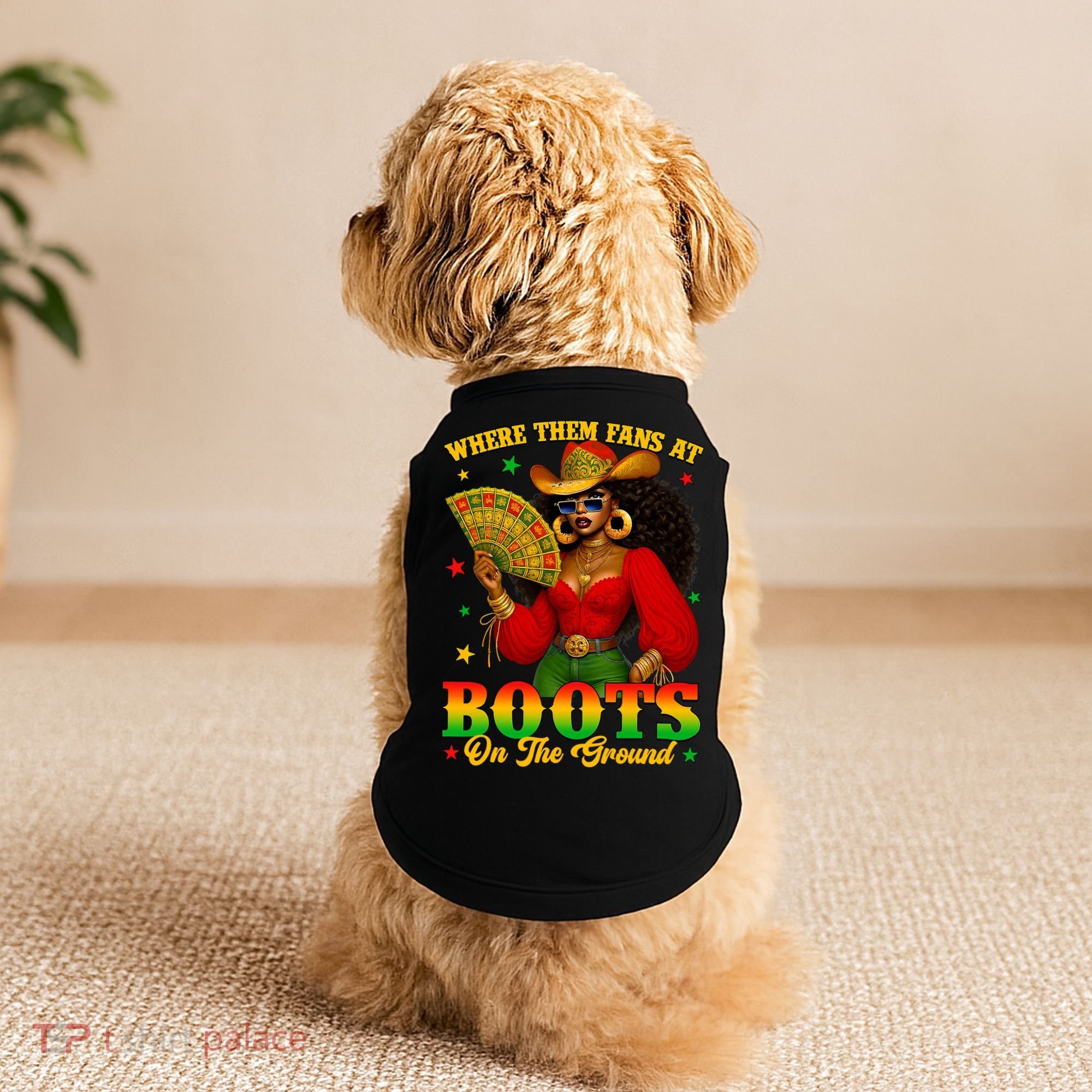 Boots On The Ground Juneteenth Cowgirl Where Them Fans At   Doggie Tank