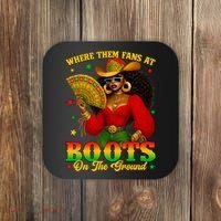 Boots On The Ground Juneteenth Cowgirl Where Them Fans At   Coaster thumb 0