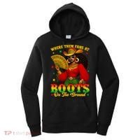 Boots On The Ground Juneteenth Cowgirl Where Them Fans At   Women's Hoodie thumb 0