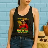 Boots On The Ground Juneteenth Cowgirl Where Them Fans At   Women's Tank Top thumb 2