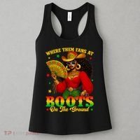 Boots On The Ground Juneteenth Cowgirl Where Them Fans At   Women's Tank Top thumb 3