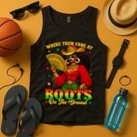 Boots On The Ground Juneteenth Cowgirl Where Them Fans At   Tank Top thumb 4