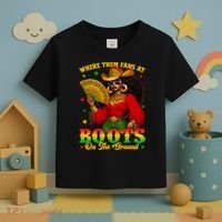 Boots On The Ground Juneteenth Cowgirl Where Them Fans At   Toddler T-Shirt thumb 3