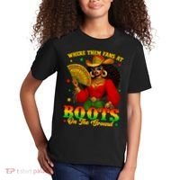 Boots On The Ground Juneteenth Cowgirl Where Them Fans At   Kids T-Shirt thumb 2