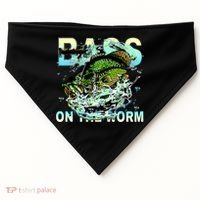 Bass On The Worm USA-Made Doggie Bandana thumb 0