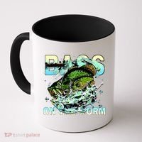 Bass On The Worm Coffee Mug thumb 0