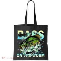 Bass On The Worm Tote Bag thumb 0