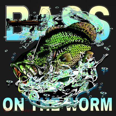 Bass On The Worm Tote Bag