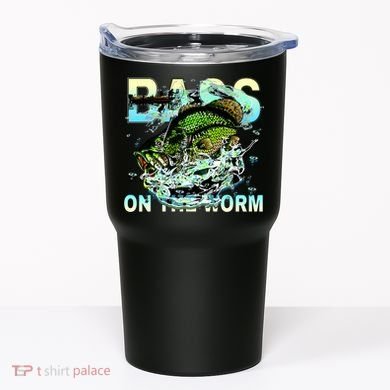 Bass On The Worm Tumbler