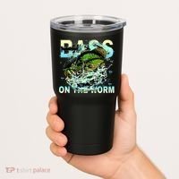 Bass On The Worm Tumbler thumb 2
