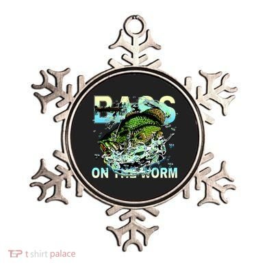 Bass On The Worm Ornament