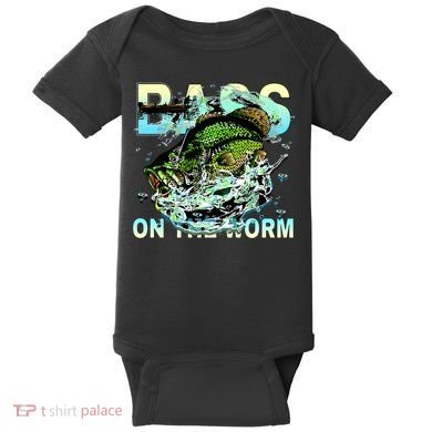 Bass On The Worm Baby Bodysuit