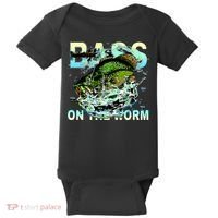Bass On The Worm Baby Bodysuit thumb 0