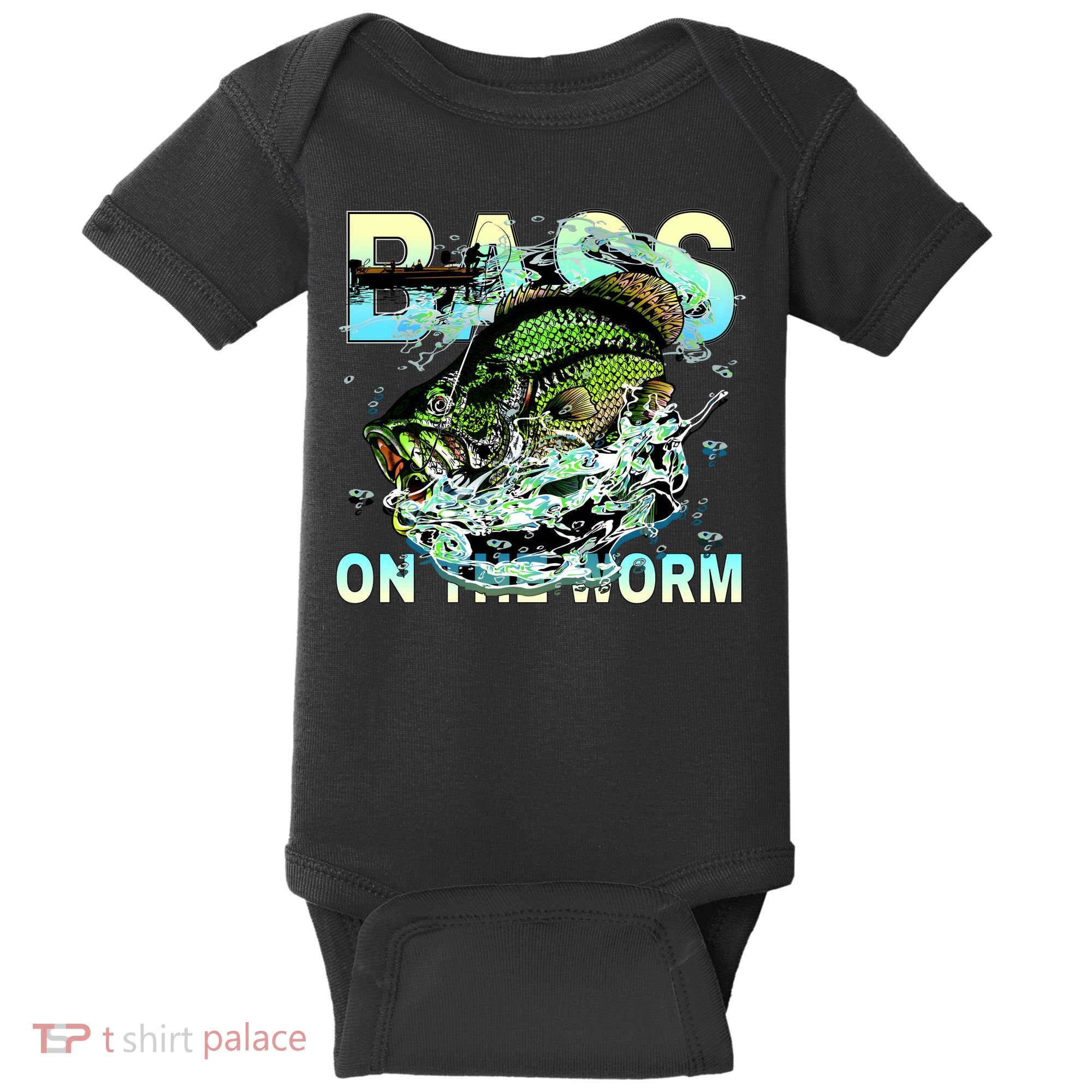 Bass On The Worm Baby Bodysuit