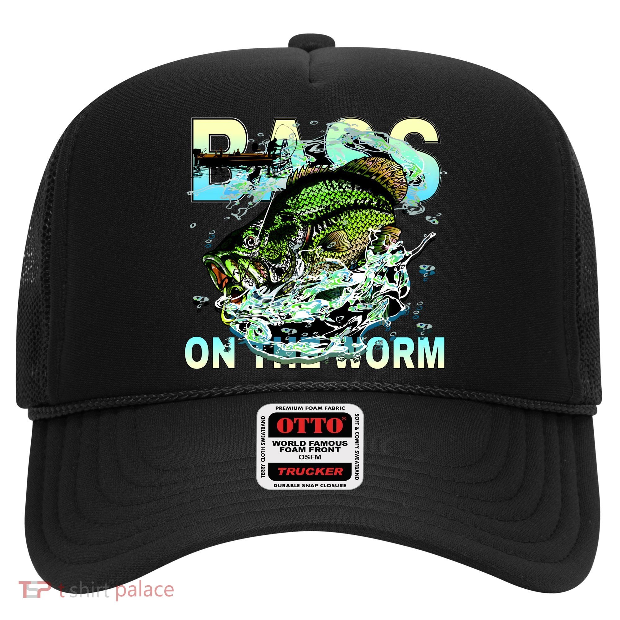 Bass On The Worm Hat