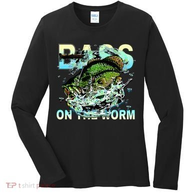 Bass On The Worm Women's Long Sleeve Shirt