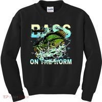 Bass On The Worm Kids Sweatshirt thumb 0