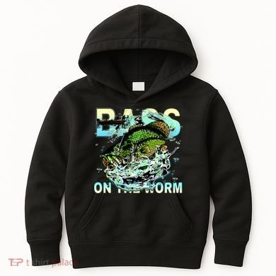 Bass On The Worm Kids Hoodie