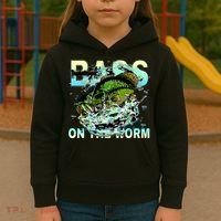 Bass On The Worm Kids Hoodie thumb 3