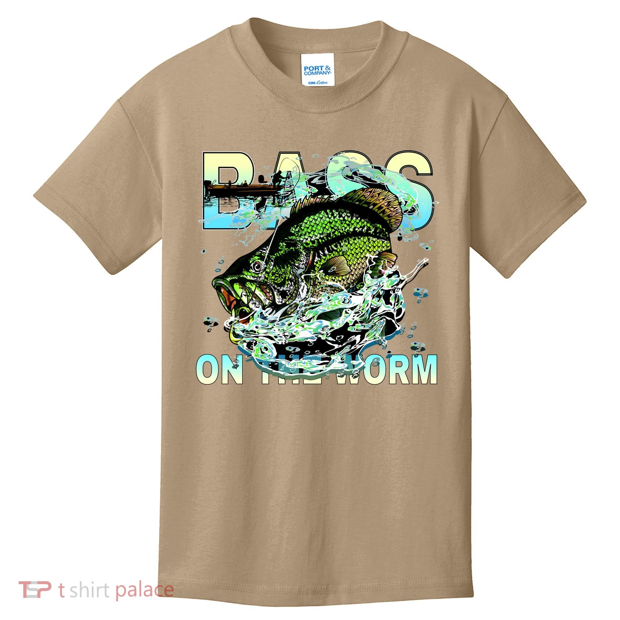 Bass On The Worm Kids T-Shirt