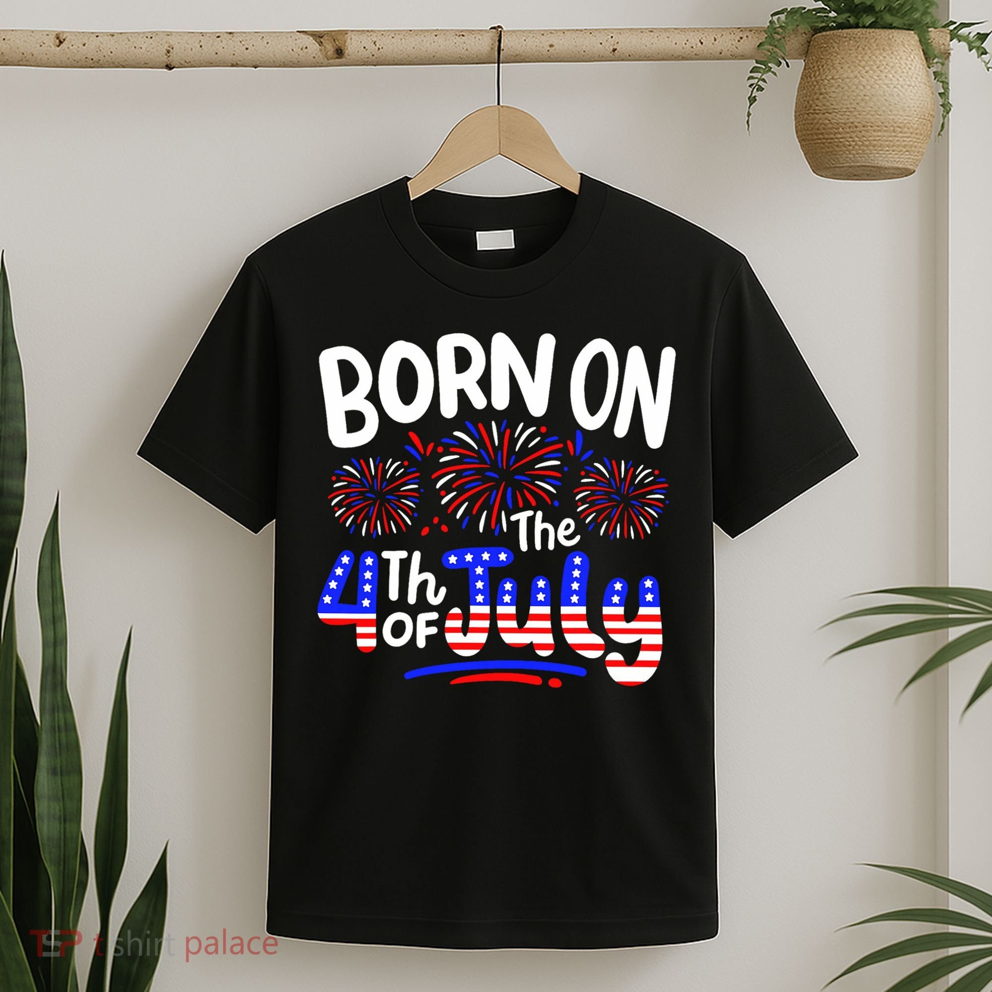 Born On The 4th Of July Birthday Party Usa T-Shirt
