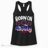 Born On The 4th Of July Birthday Party Usa Women's Tank Top thumb 0