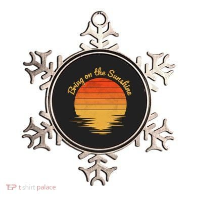 Bring On The Sunshine Retro Vintage Sunset Gift Ornament
