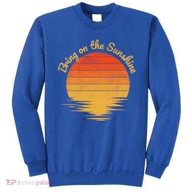 Bring On The Sunshine Retro Vintage Sunset Gift Sweatshirt