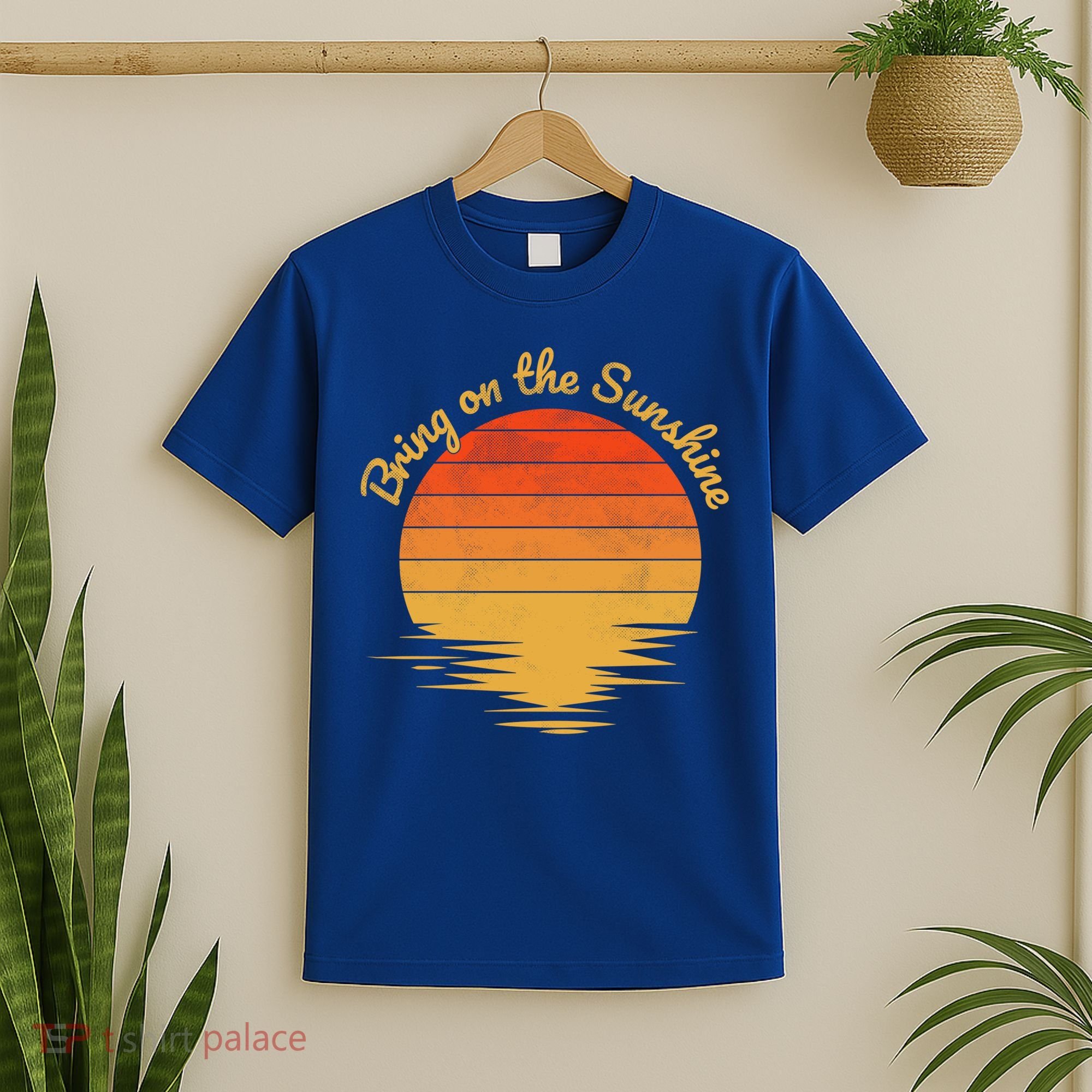 Bring On The Sunshine Retro Vintage Sunset Gift T-Shirt