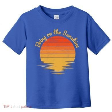 Bring On The Sunshine Retro Vintage Sunset Gift Toddler T-Shirt