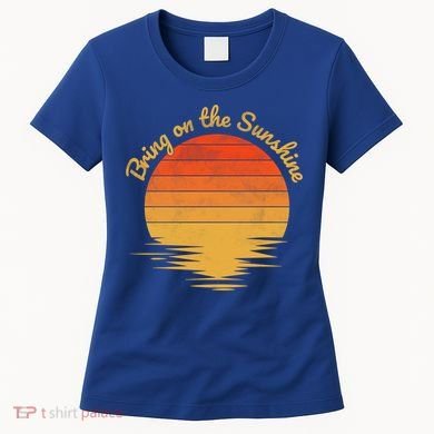 Bring On The Sunshine Retro Vintage Sunset Gift Women's T-Shirt