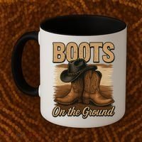 Boots On The Ground Cowgirl Line Dance Coffee Mug thumb 2