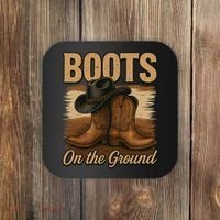 Boots On The Ground Cowgirl Line Dance Coaster thumb 0