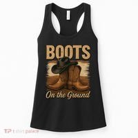 Boots On The Ground Cowgirl Line Dance Women's Tank Top thumb 0