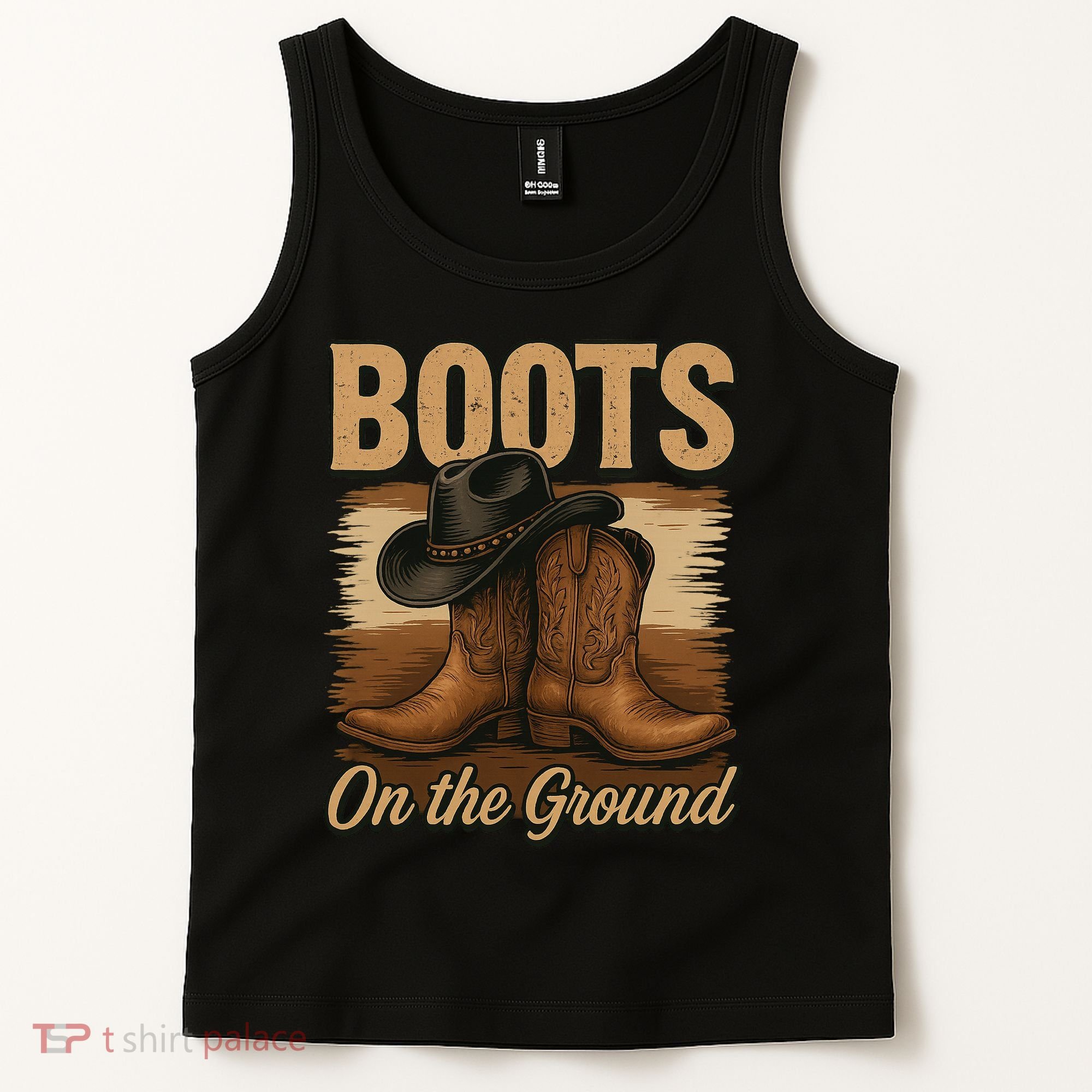 Boots On The Ground Cowgirl Line Dance Tank Top