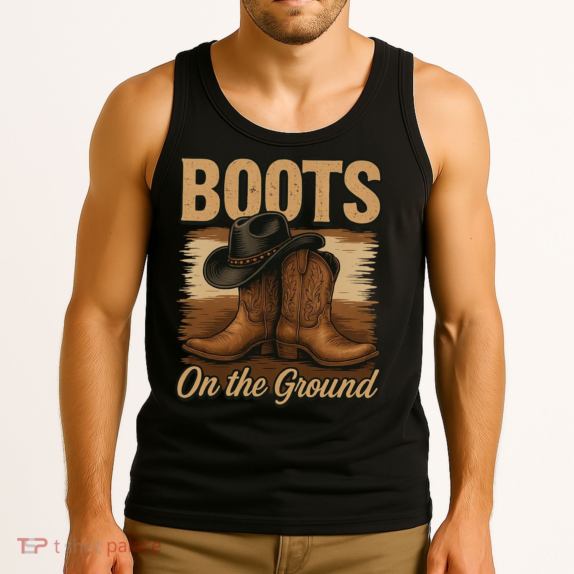 Boots On The Ground Cowgirl Line Dance Tank Top
