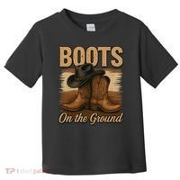 Boots On The Ground Cowgirl Line Dance Toddler T-Shirt thumb 0