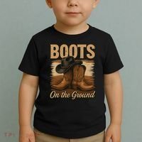 Boots On The Ground Cowgirl Line Dance Toddler T-Shirt thumb 2