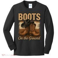 Boots On The Ground Cowgirl Line Dance Kids Long Sleeve Shirt thumb 0