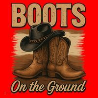 Boots On The Ground Cowgirl Line Dance Santa Hat thumb 1