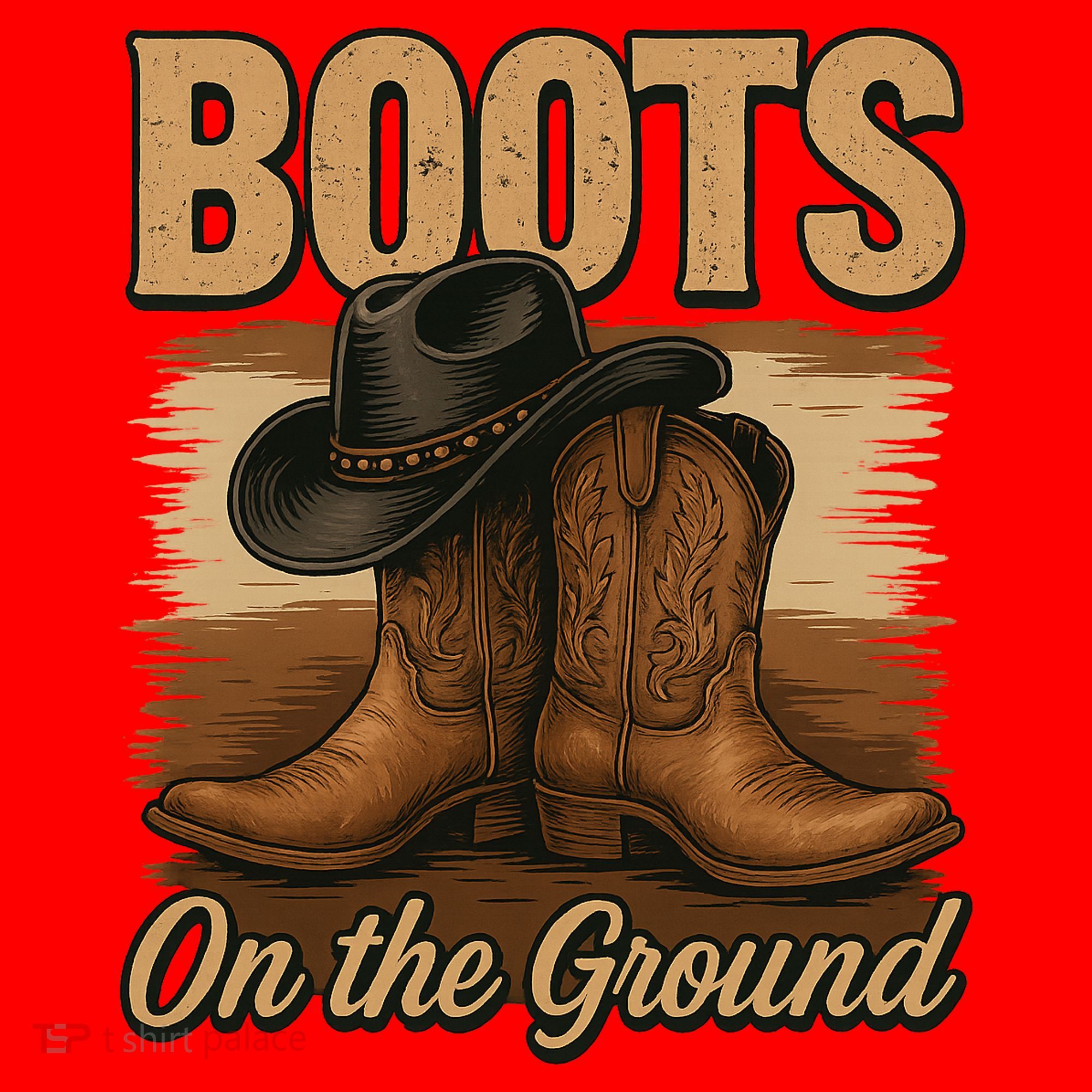 Boots On The Ground Cowgirl Line Dance Santa Hat