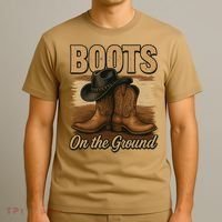 Boots On The Ground Cowgirl Line Dance T-Shirt thumb 3