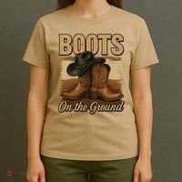Boots On The Ground Cowgirl Line Dance T-Shirt thumb 4