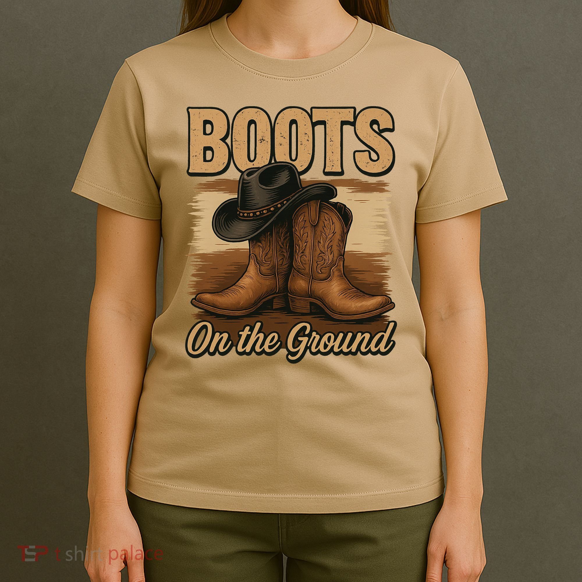 Boots On The Ground Cowgirl Line Dance T-Shirt