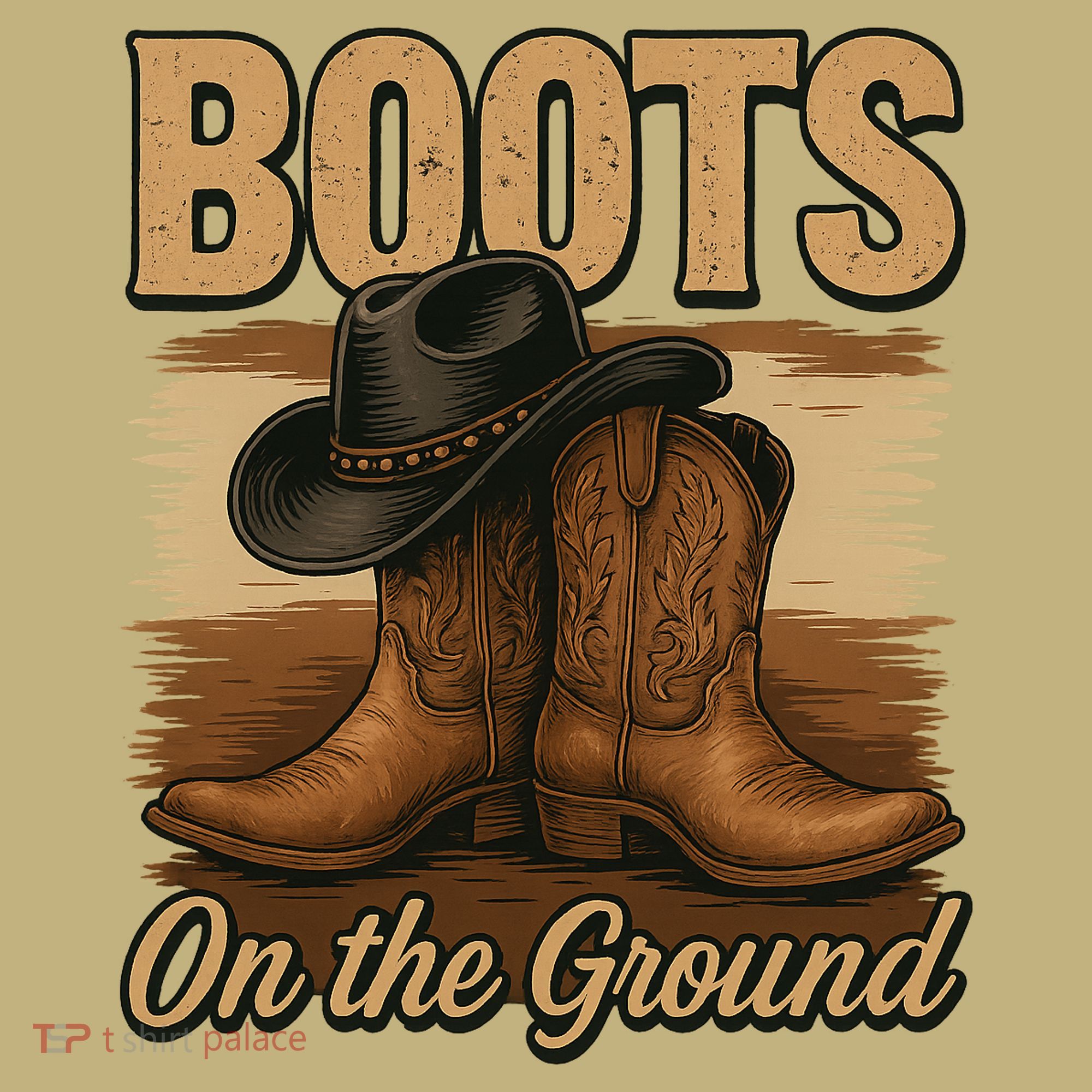 Boots On The Ground Cowgirl Line Dance T-Shirt